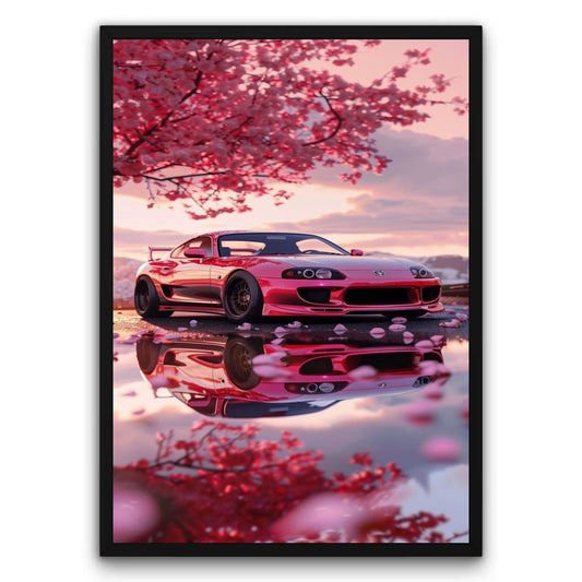 Toyota Supra Odbicie Sakury Plakat