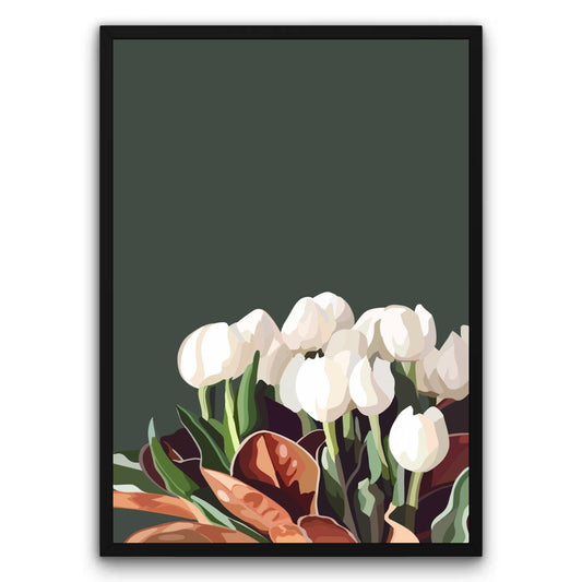 Białe Tulipany Plakat