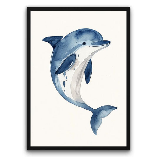 Akwarelowy delfin Plakat