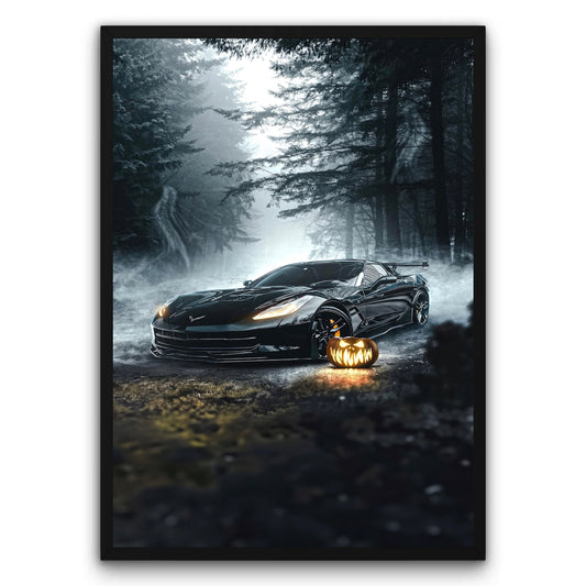Chevrolet Corvette C7 Halloween Plakat