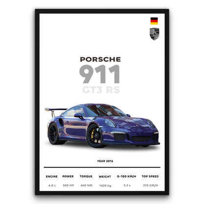 Porsche 911 GT3 RS Plakat