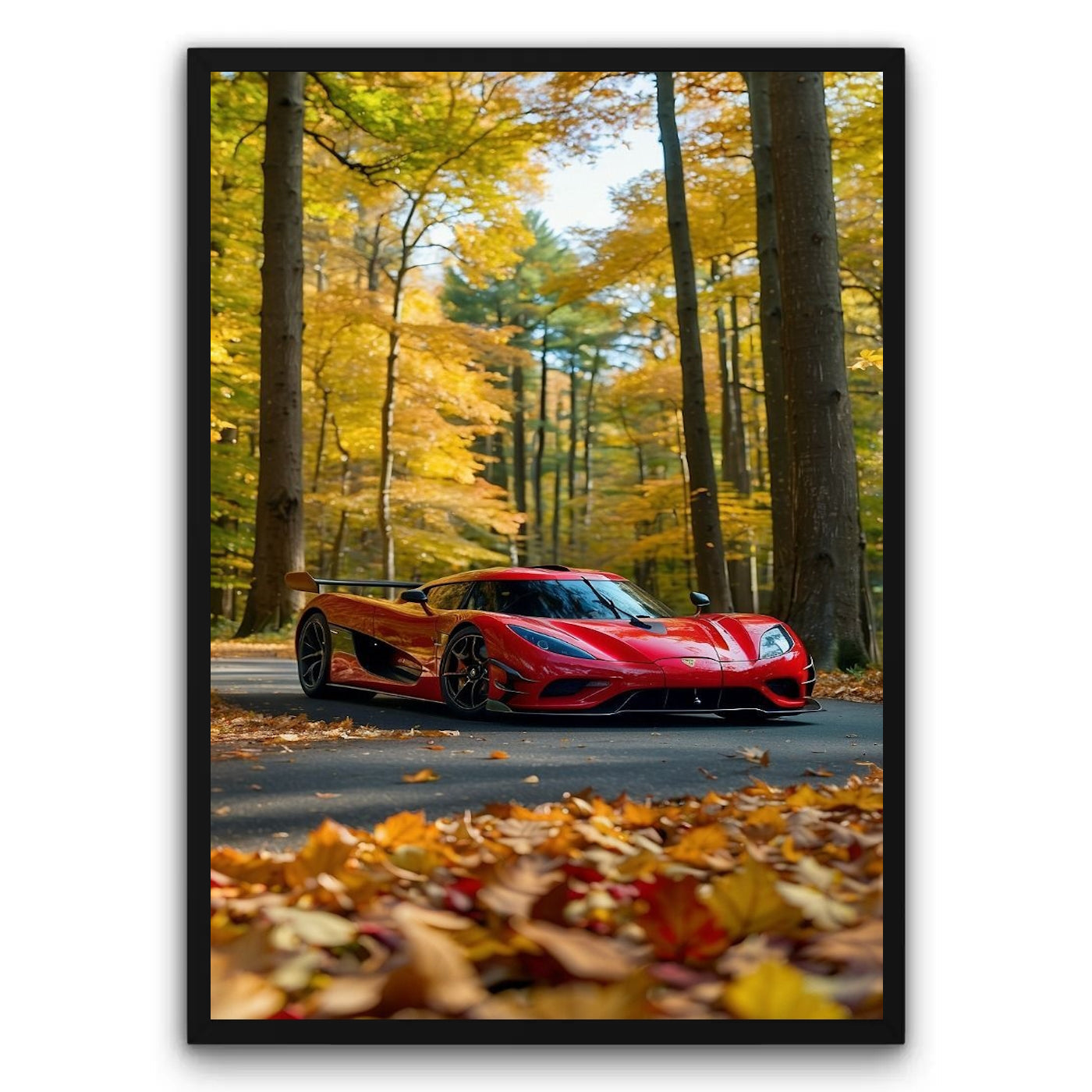 Koenigsegg Agera W Lesie Plakat
