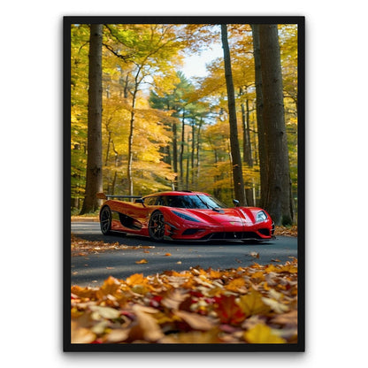 Koenigsegg Agera W Lesie Plakat