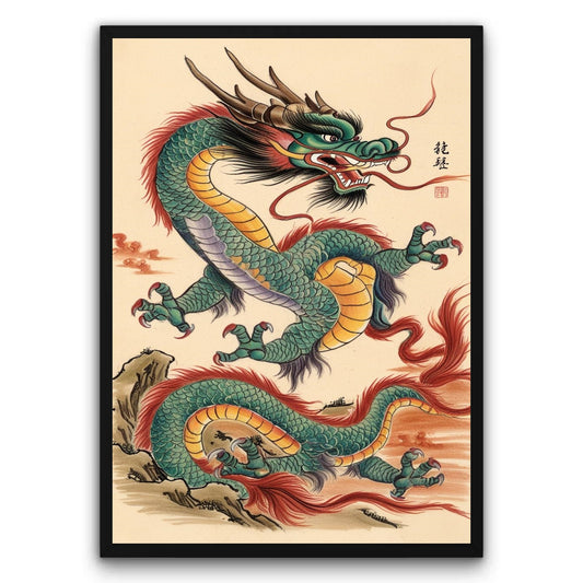 Dragon W Chińskim Stylu 2 Plakat