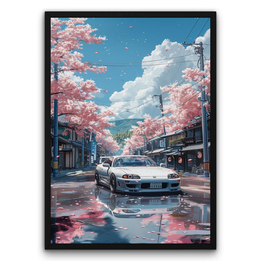 Toyota Supra Wiosenny Dzień Plakat