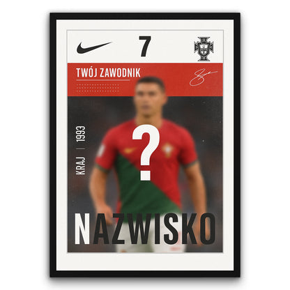 Personalizowany Plakat Piłkarz