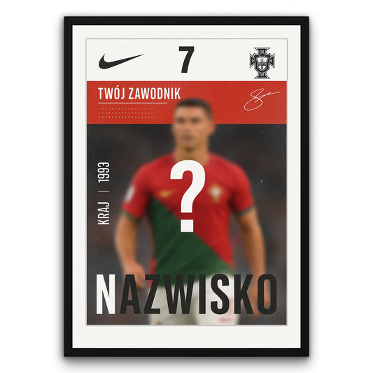 Personalizowany Plakat Piłkarz