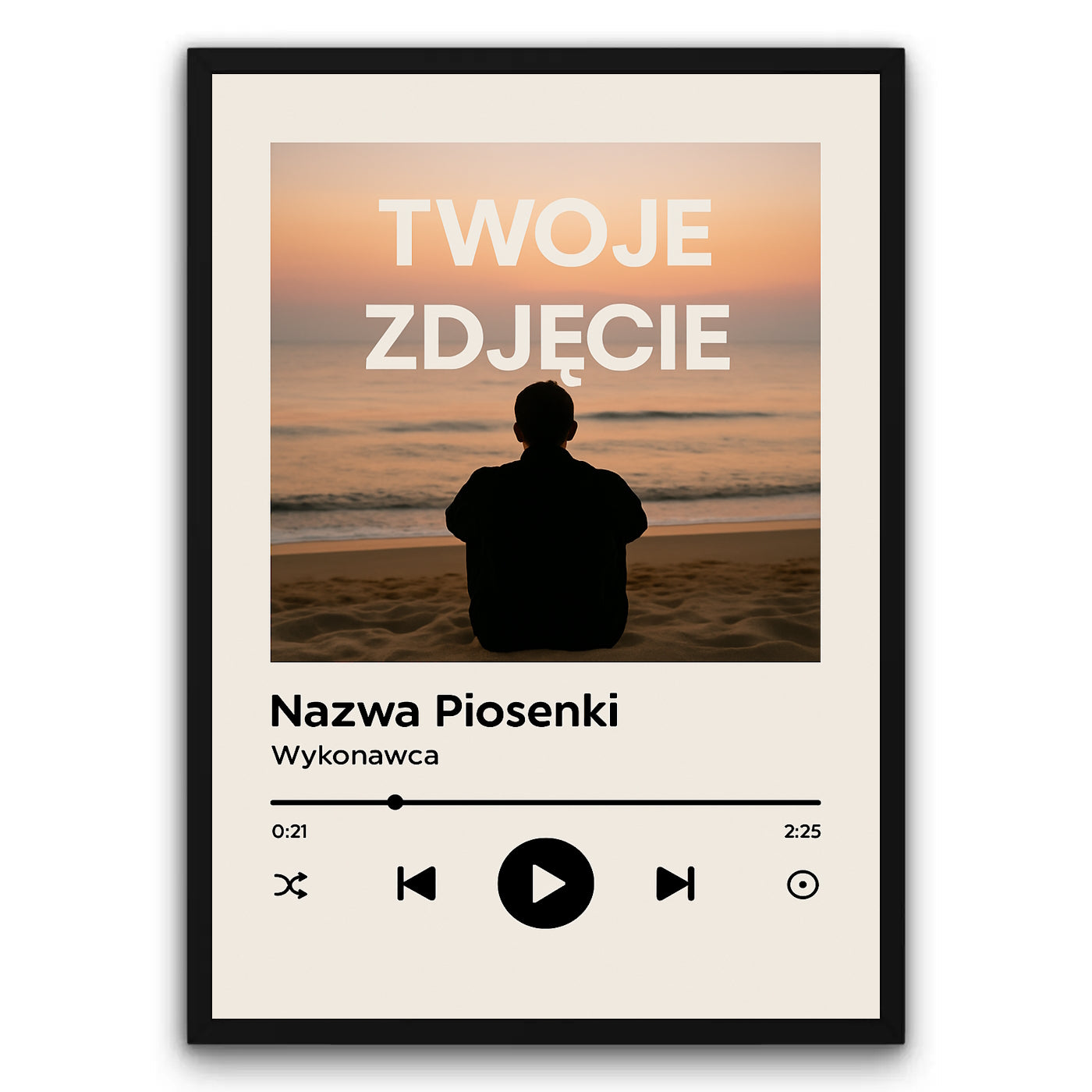 Personalizowany Plakat z Piosenką