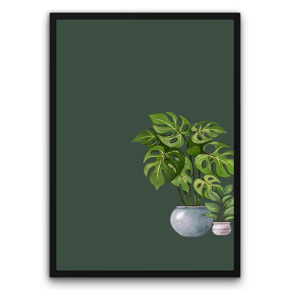 Roślinny portret Plakat