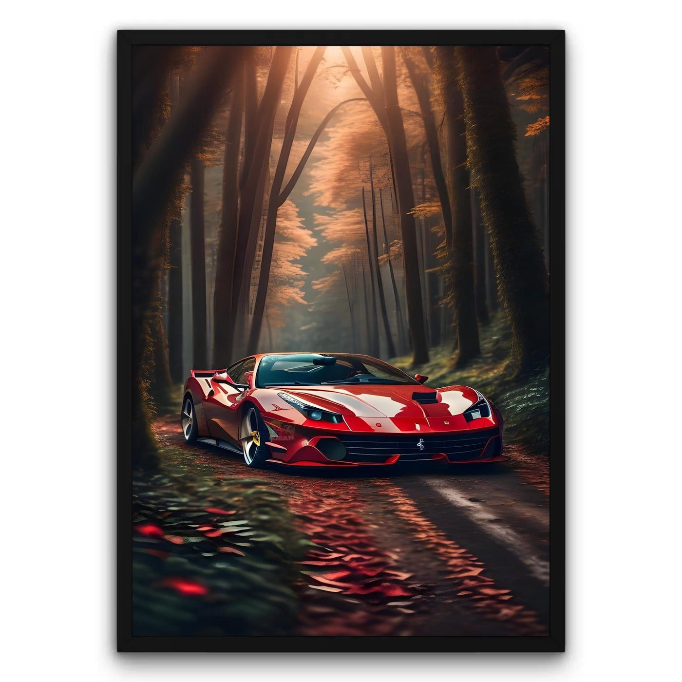 Ferrari 812 GTS Jesienny Szlak Plakat