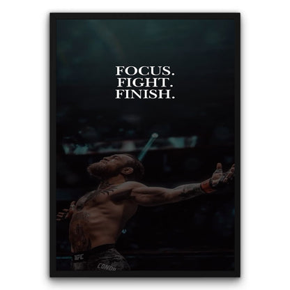 Focus. Fight. Finish. Plakat