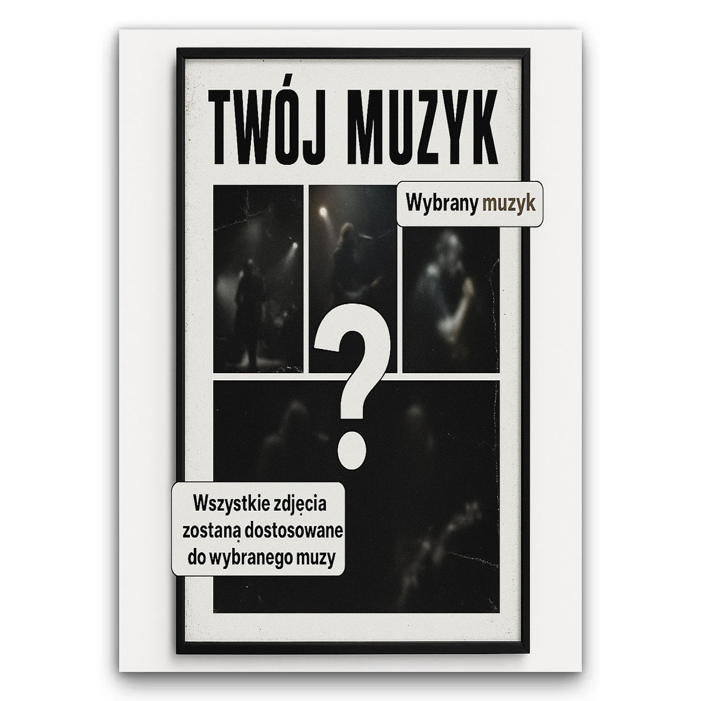 Personalizowany Obraz Muzyk