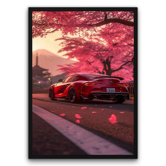 Toyota Supra Różany Horyzont Plakat