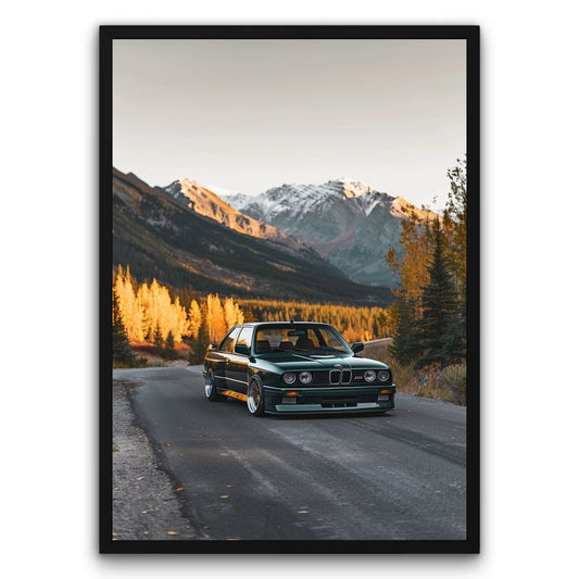 BMW E30 M3 Górski Szlak Plakat