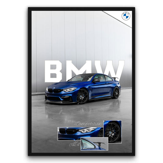 BMW M4 Competiton Plakat