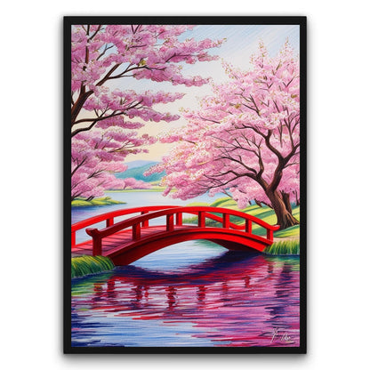 Czerwony Most Zen Plakat