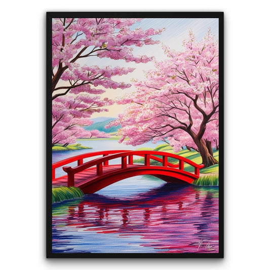 Czerwony Most Zen Plakat